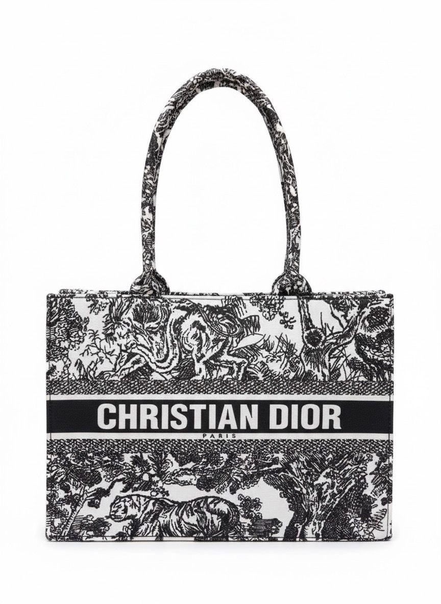 Pakistan-Made Floral Tote Bag