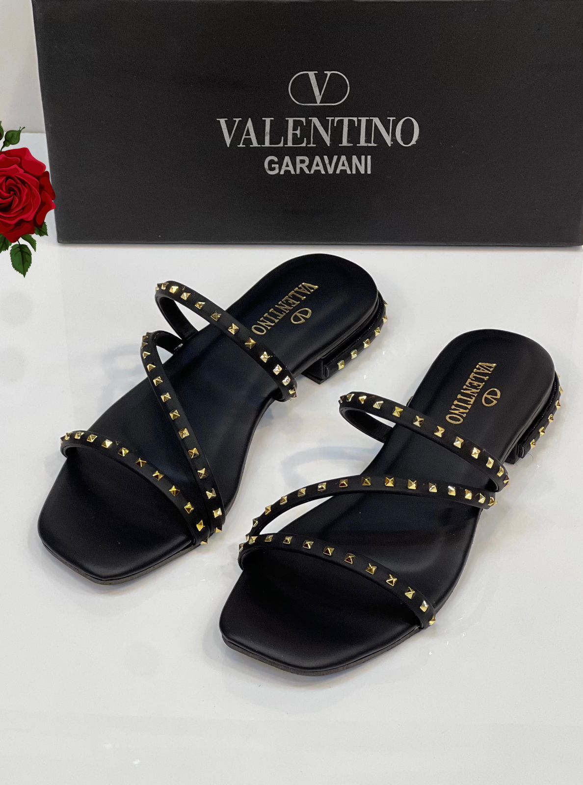 Buy Studded Strappy Slide Sandals